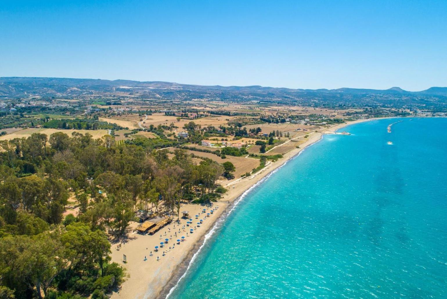 Sun Beach Villa Thio Полис Екстериор снимка